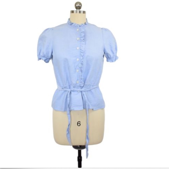 Kimchi Blue Tops - Kimchi Blue UO Blue Blouse small